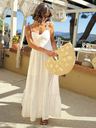 Panier MARGUERITES beige