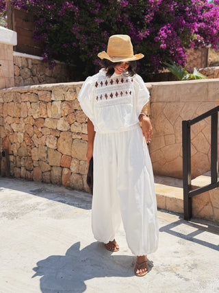 Pantalon BALLON blanc