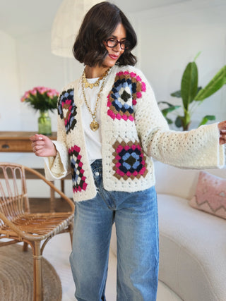 Gilet CROCHET écru