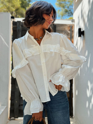 Chemise dos nu en coton
