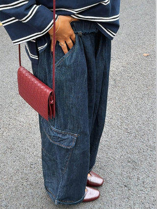 Pantalon CARGO large denim