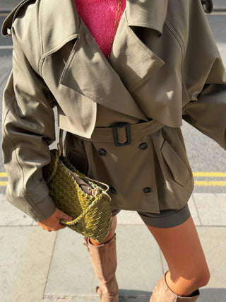 Trench MILO mi-long kaki