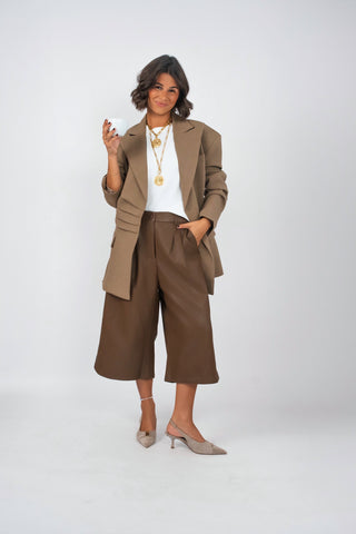 Pantalon 7/8 MATT camel