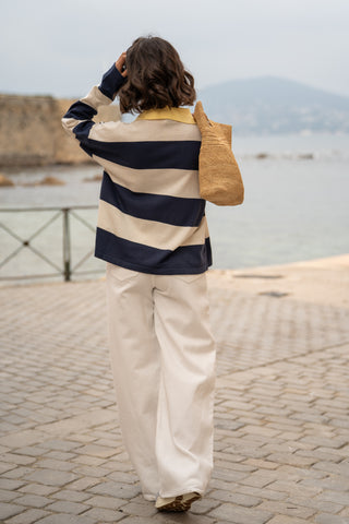 Polo en maille RAYÉ (Pré-commande)