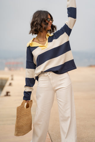 Jean ASYMÉTRIQUE blanc