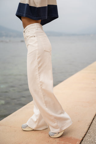 Jean ASYMÉTRIQUE blanc