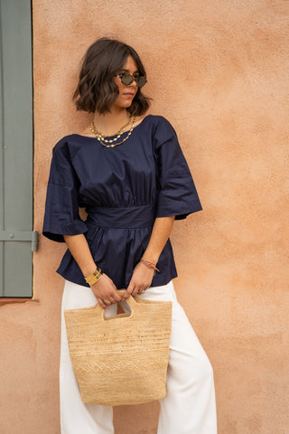 Panier SEAU en raphia