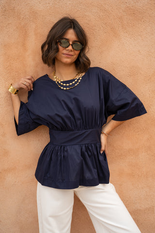 Top NOEUD bleu marine(pré-commande)