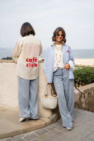 Chemise CAFÉ CLUB jaune