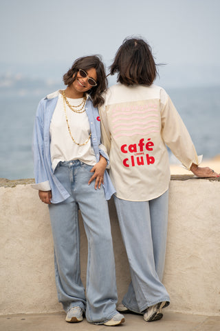 Chemise CAFÉ CLUB jaune