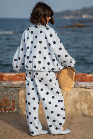 Pantalon POLKA DOTS bleu&marine
