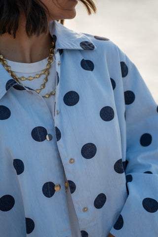 Veste POLKA DOTS bleu&marine