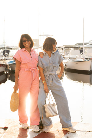 Combinaison DENIM rose