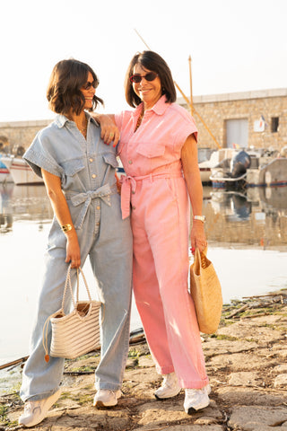 Combinaison DENIM rose