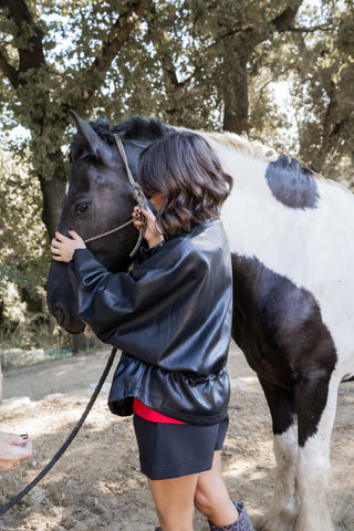Veste façon cuir DAKOTA noir
