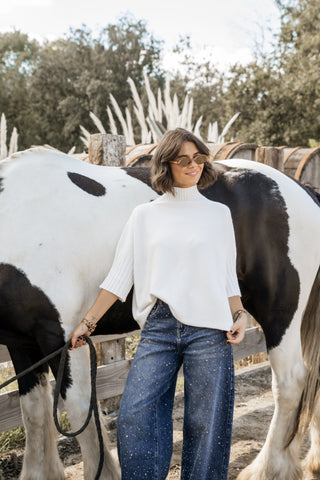 Pull ANNY écru