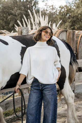 Pull ANNY écru