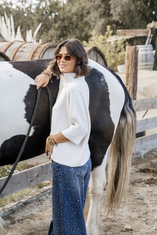 Pull ANNY écru
