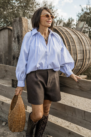 Chemise BALLON rayé bleu