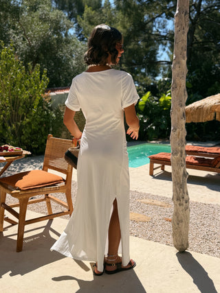Robe TEE-SHIRT blanc