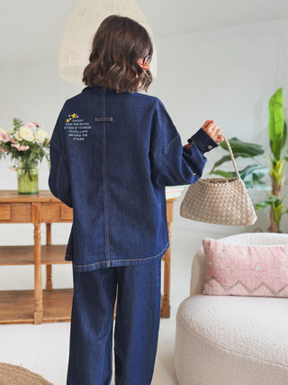Veste en DENIM brut avec ses broderies