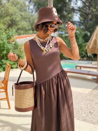 Robe GINA chocolat