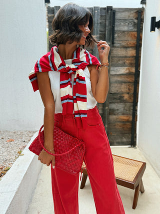 Pull POLO rouge