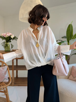 Blouse ALMA blanc