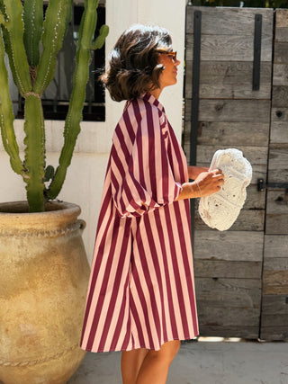 Robe RAYÉE rose&prune