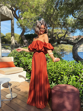 Ensemble PLISSÉ terracotta