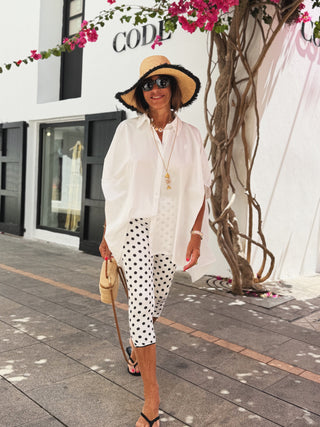 Legging CAPRI pois blanc