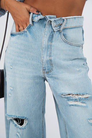 Jean DESTROY denim clair