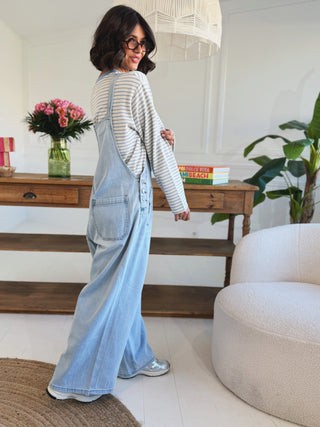 Salopette en DENIM clair