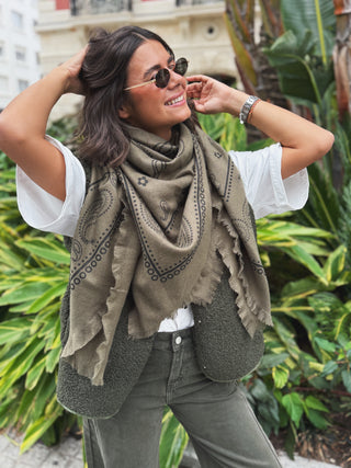 Echarpe BANDANA kaki