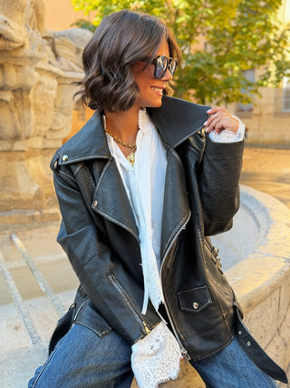 Veste PERFECTO oversize noir