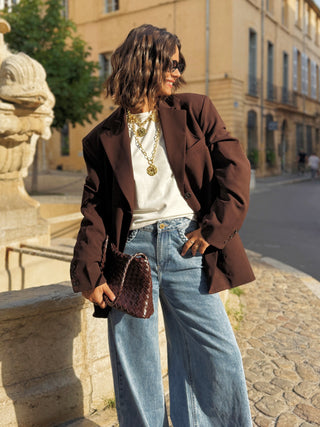 Blazer OVERSIZE chocolat