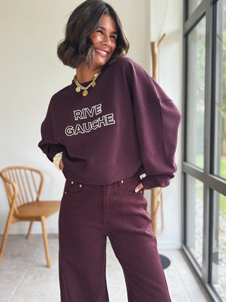 Sweat RIVE GAUCHE bordeau