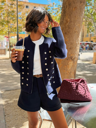 Gilet en maille officier ARTHUR marine