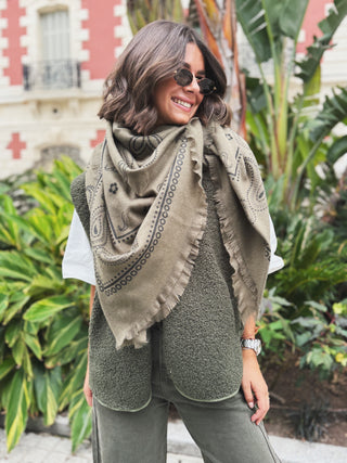 Echarpe BANDANA kaki