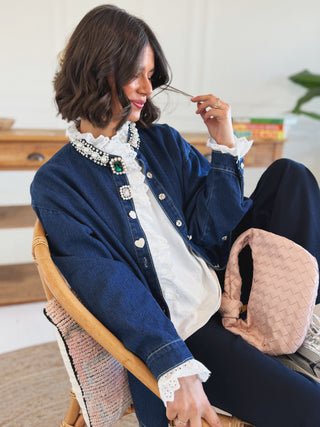 Sur-chemise en jean brut VIRGINIE