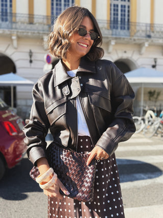 Veste BOMBERS chocolat