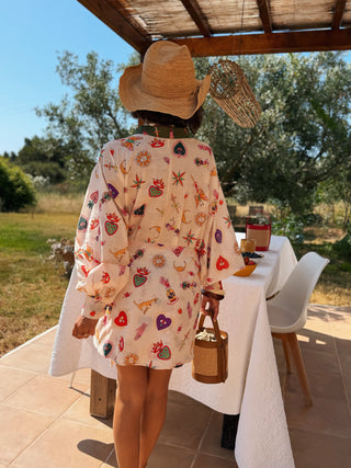 Robe portefeuille PATCHWORK