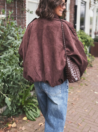 Bombers façon daim OSLO chocolat