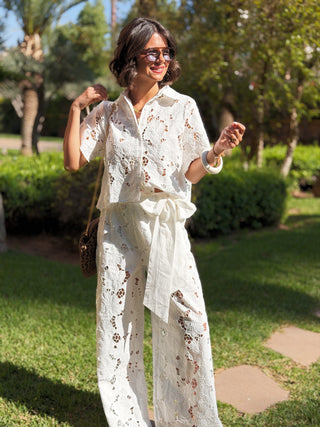 Chemise broderie FLEUR