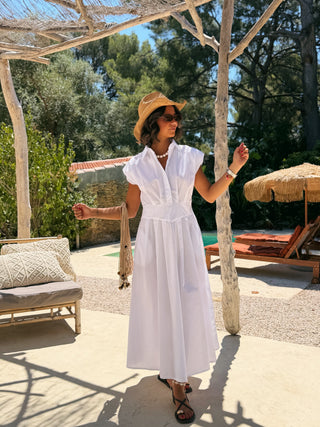 Robe chemise CLARA blanc