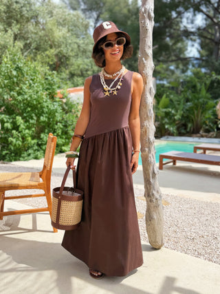 Robe GINA chocolat