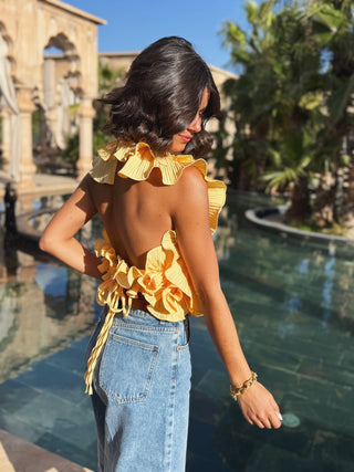 Top LOVELY jaune