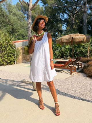 Robe TRAPÈZE blanc