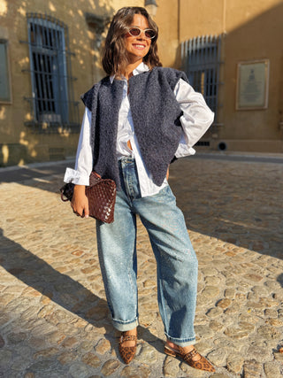 Veste EMILIE marine (Pré-Commande)