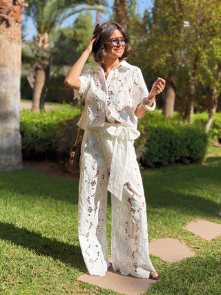 Chemise broderie FLEUR